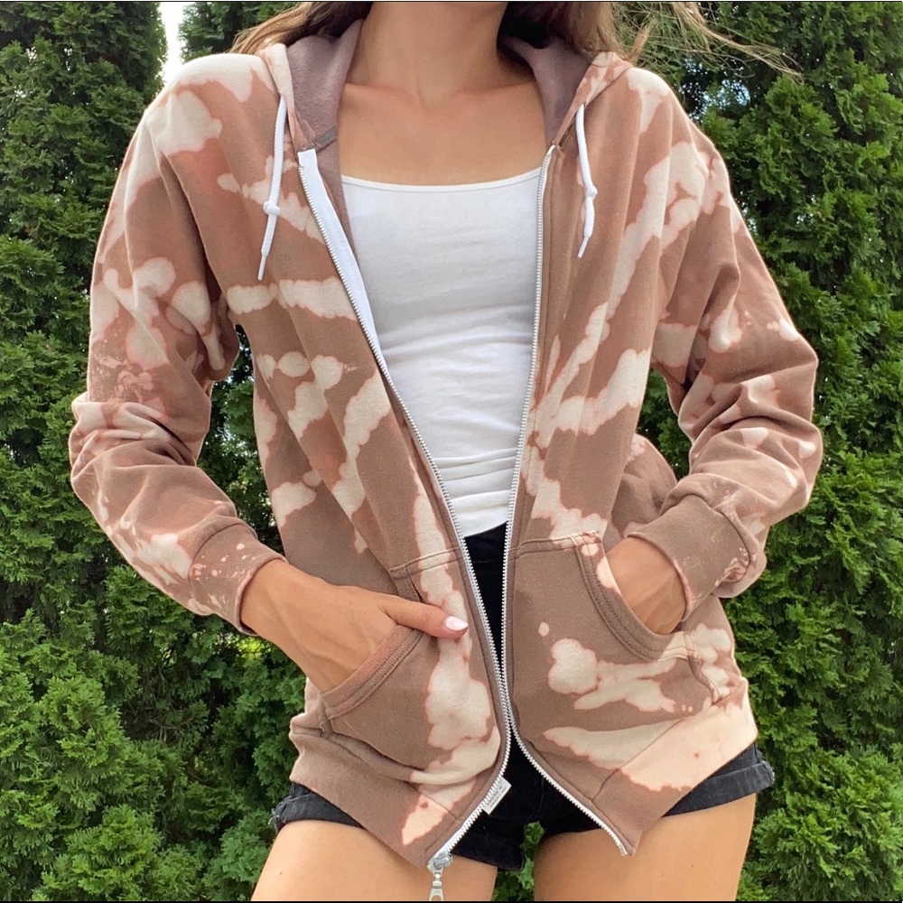 NWT The Grayson Zip-Up Hoodie by tiedyemo